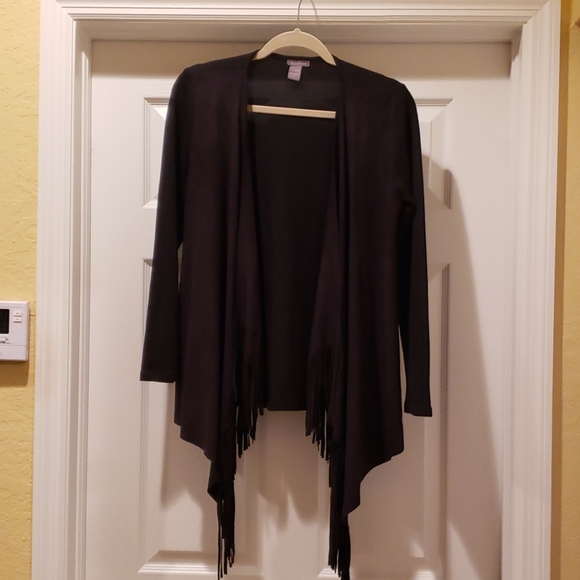 Long Sleeve Knit Fringe Sweater - Picture 1 of 4